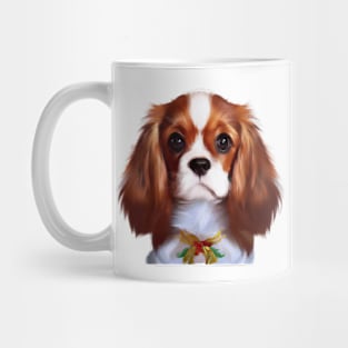 Cute Cavalier King Charles Spaniel Drawing Mug